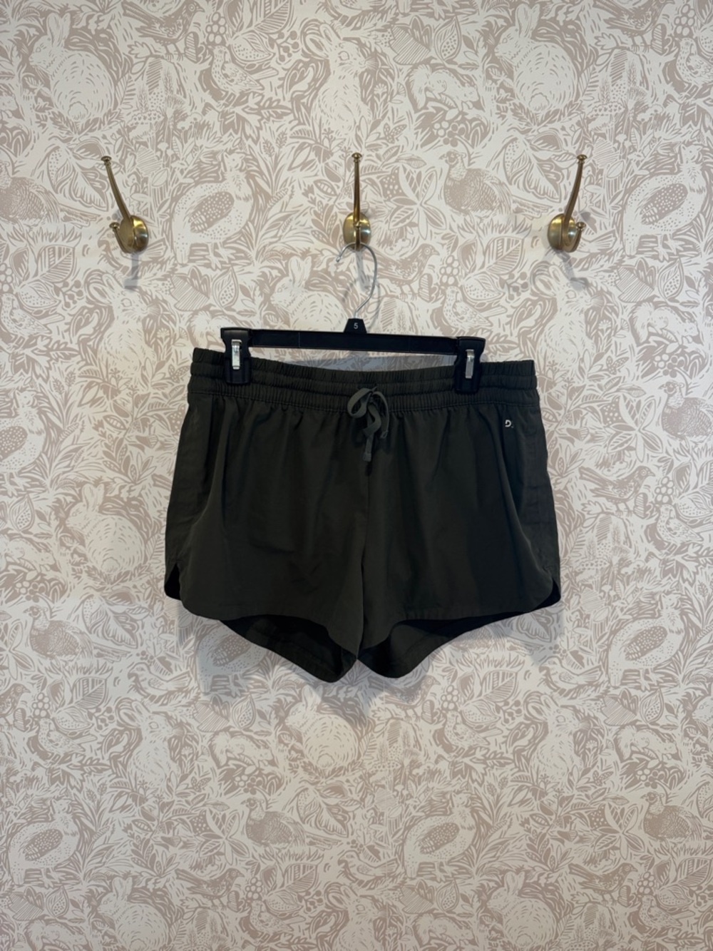 Women’s Green Drawstring Athletic Shorts